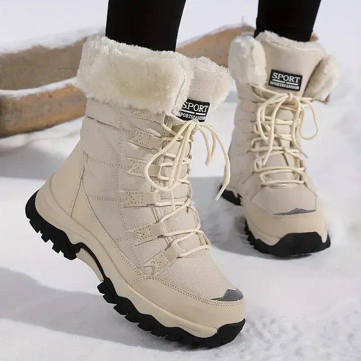 Women's Waterproof Snow Boots with a Non-Slip Sole | Thermal Padding for Cold Winter Days | Size 6-9.5, 3 Colors