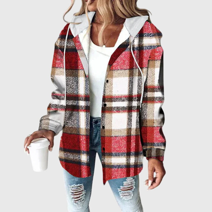 Women's Button Front Jacket with Relaxed Drape | Casual Layering Outerwear for Every Season | Size S-3XL