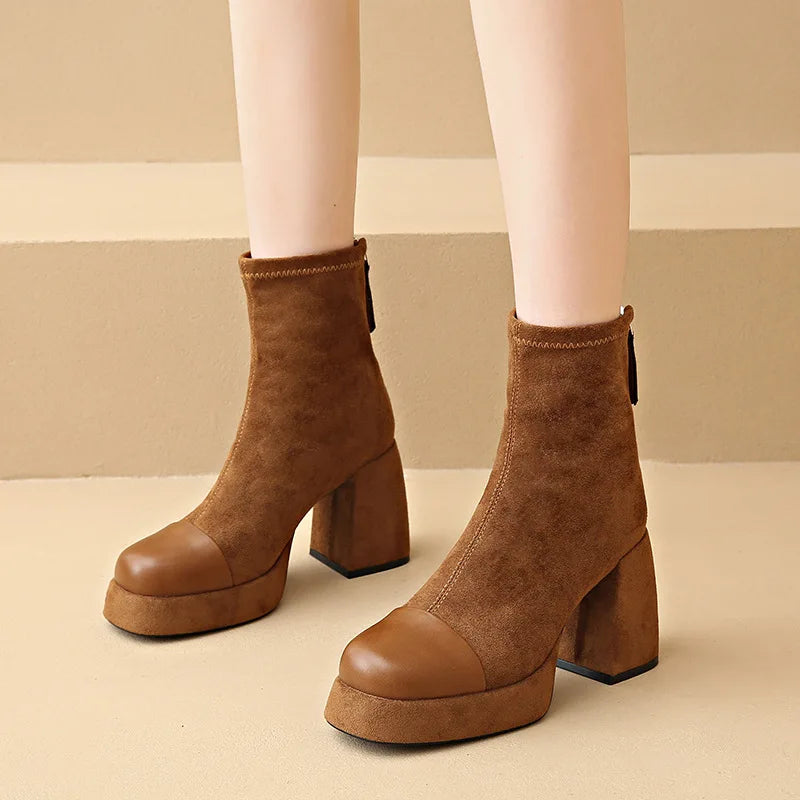 Women's Casual Boots with Cushioned Footbed and Everyday Grip Sole | Fall and Winter Footwear | Size 5-12