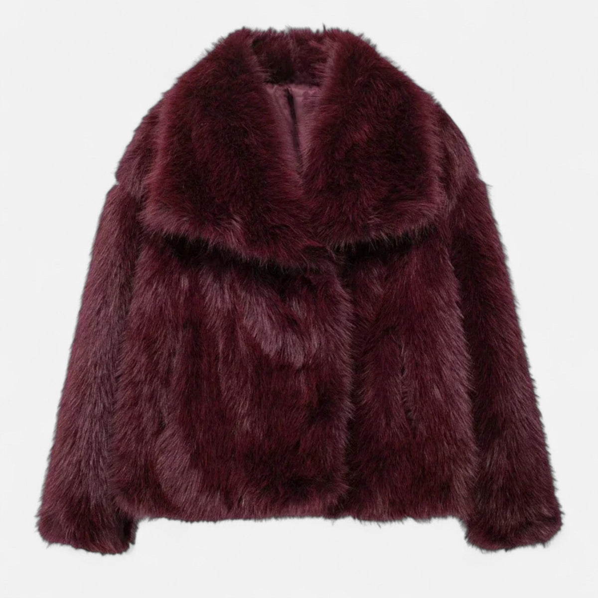Women's Long Wrap Coat with Collar and Button Front | Relaxed Tailored Fit, Set-In Pockets, Winter Outerwear | Size XS-L