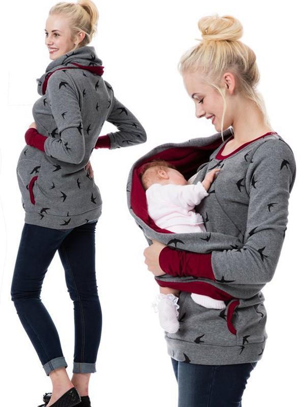 Women's Hoodie | Size S-XL | Grey, Yellow, Burgundy, Grey Polka Dot, Grey Floral Print, Dark Grey and 2 more