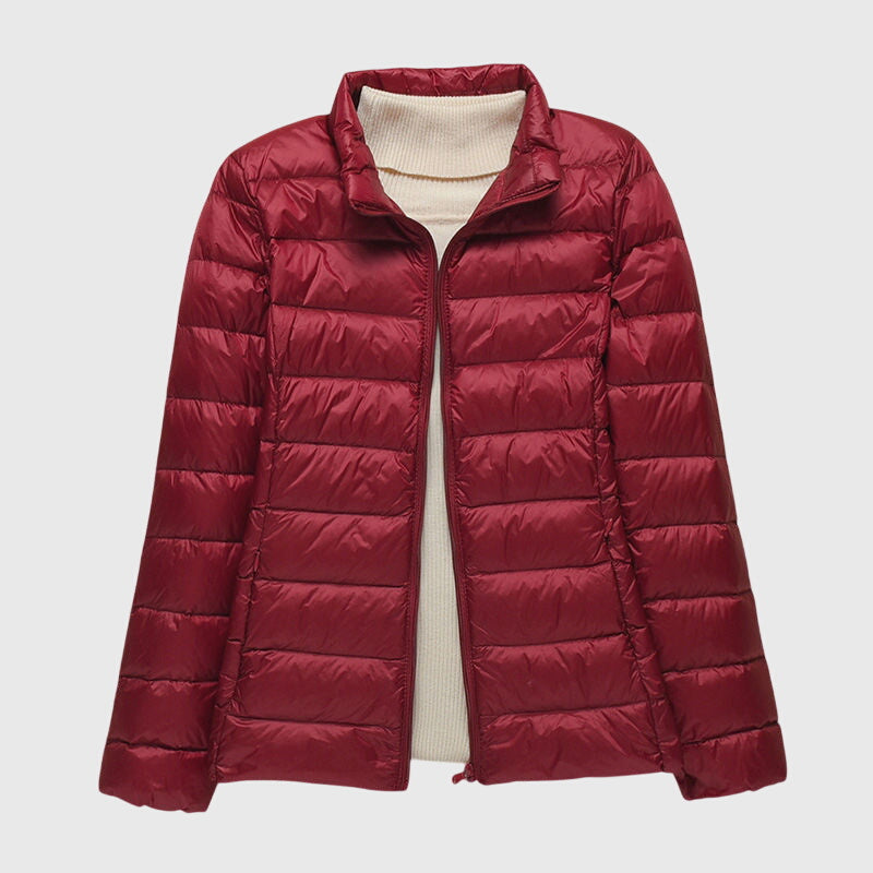 Women's Lightweight Quilted Puffer Jacket, Windproof and Waterproof | Warm Outerwear for Fall and Winter | Size S-3XL