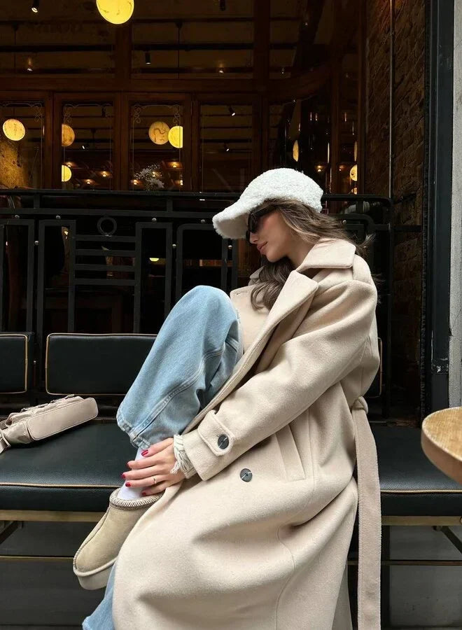 Women's Tailored Longline Coat | Classic Buttons, Refined Stitching, Room to Layer | Sizes S-2XL | 4 Colors