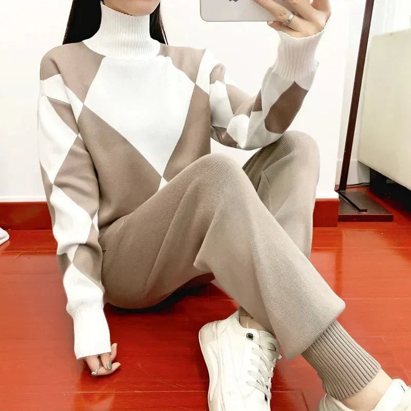 Women's Tailored Two Piece Set for Everyday Wear | Warm Without Bulk, Clean Relaxed Lines | Size S-2XL, 4 Colors