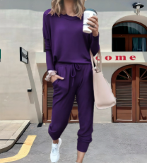 Women's Two-Piece Coordinated Set | Matching Top and Bottoms Set | Sizes S to 3XL | 15 Colorways to Choose From