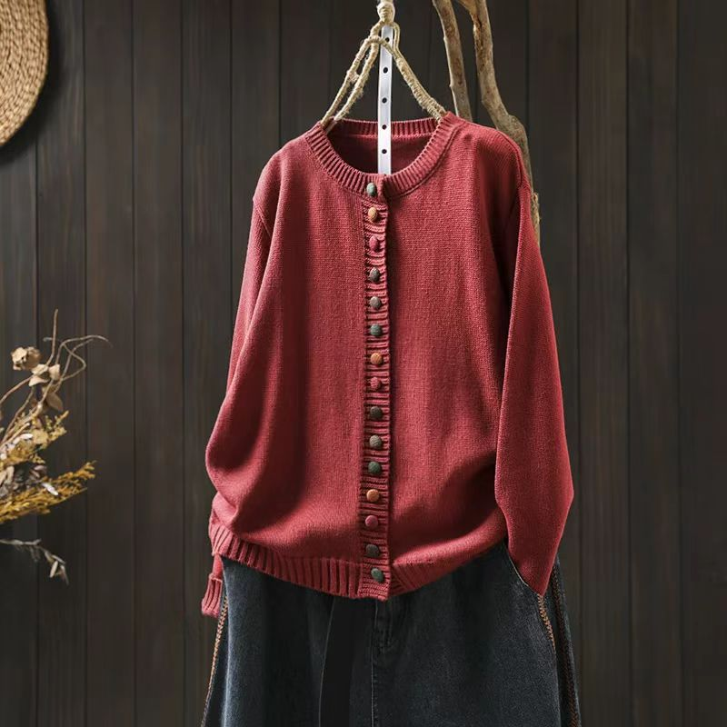 Women's Cardigan with Decorative Buttons | Relaxed Fit Layer to Wear Over Dresses and Tops | One Size, 9 Colors