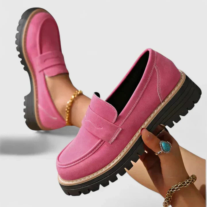 Women's Loafers with Contoured Padded Insole | Cushioned Sole Slip On Shoes for Long Days | Size 6-9.5, 6 Colors