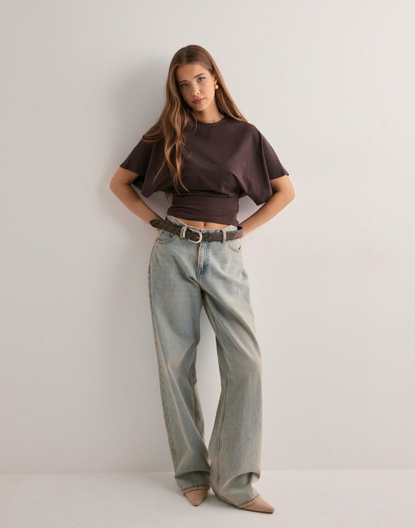 Women's Oversized Tops with Wide Sleeves | Round Neck and a Fitted Waistband for the Colder Months | Size XS-5XL, 4 Colors
