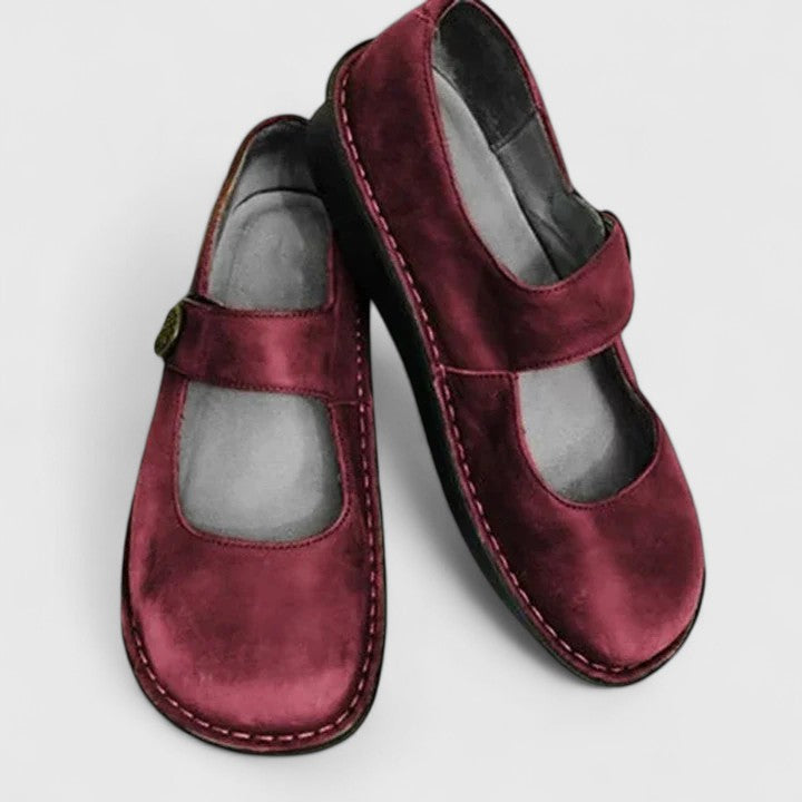 Women's Orthopedic Dress Shoes with Cushioned Insole | Flexible Breathable Fit, Closed Toe | Size 5.5-9, 4 Colors