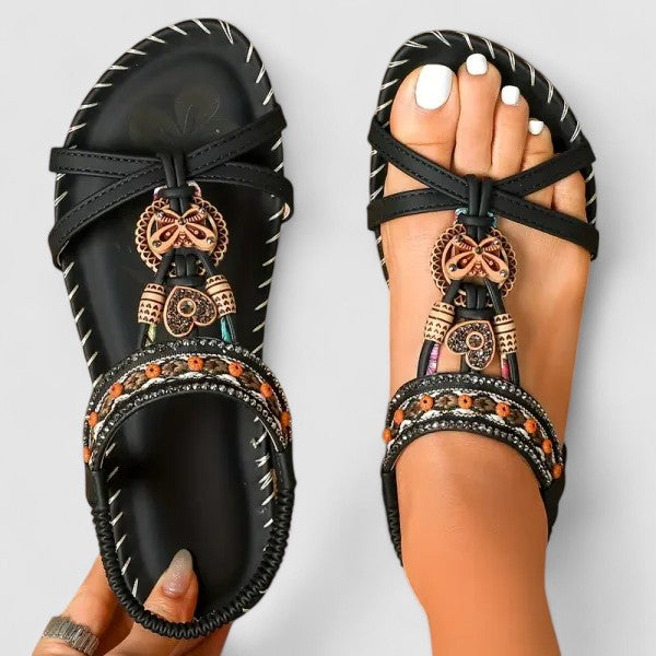 Women's Orthopedic Sandals - Graphite Black