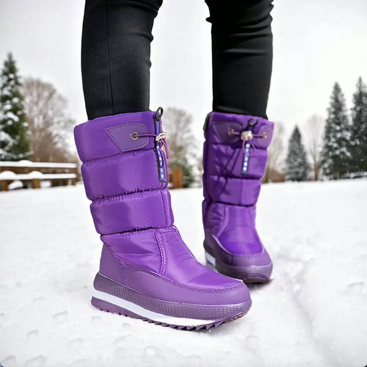 Women's Block Heel Boots with Side Zip and Cushioned Footbed | Fall and Winter Footwear | Size 4-12