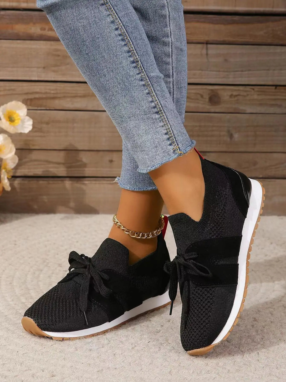 Women's Slip On Sneakers with a Bow | Breathable Textured Upper and Padded Sole, No Laces | Size 2-11, 5 Colors