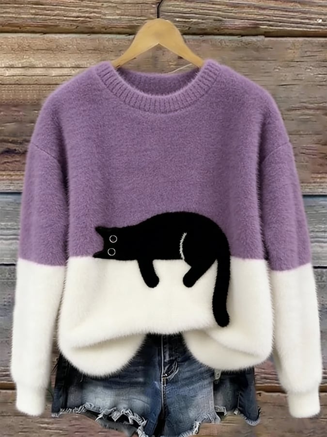 Women's Sweater with Print | Size S-5XL | Orange, Pink, Black, Red, Yellow, Green and 4 more