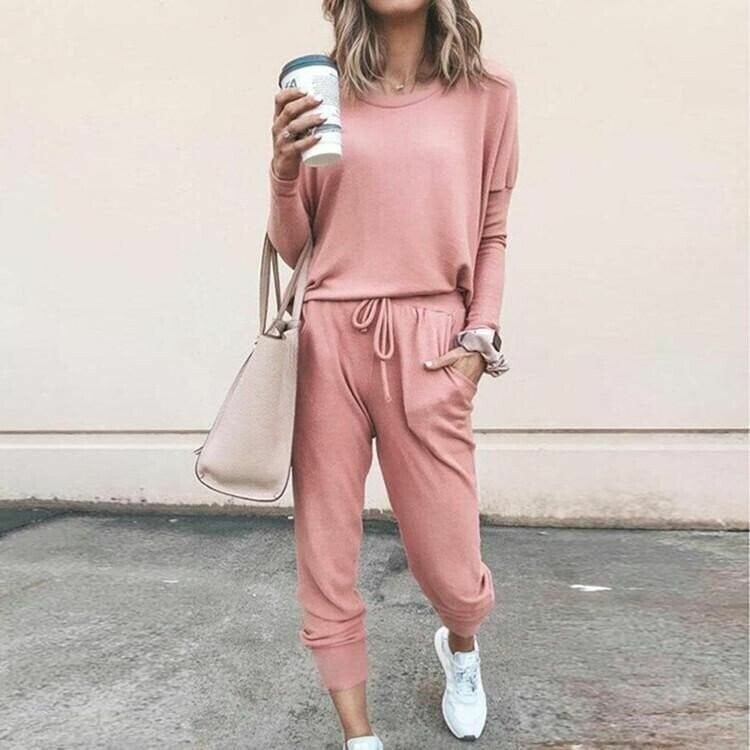 Women's Two-Piece Coordinated Set | Matching Top and Bottoms Set | Sizes S to 3XL | 15 Colorways to Choose From