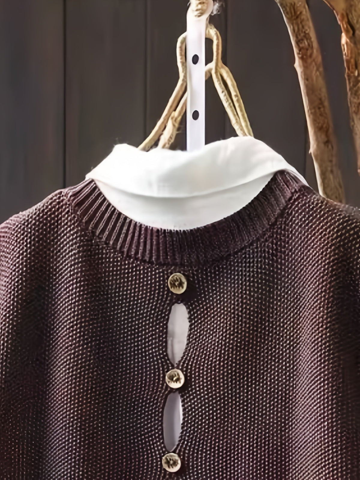 Women's Knit Sweater Vest and Button-Down Shirt Set | Layered Two-Piece, Round Neck Vest, Relaxed Fit | 3 Colors