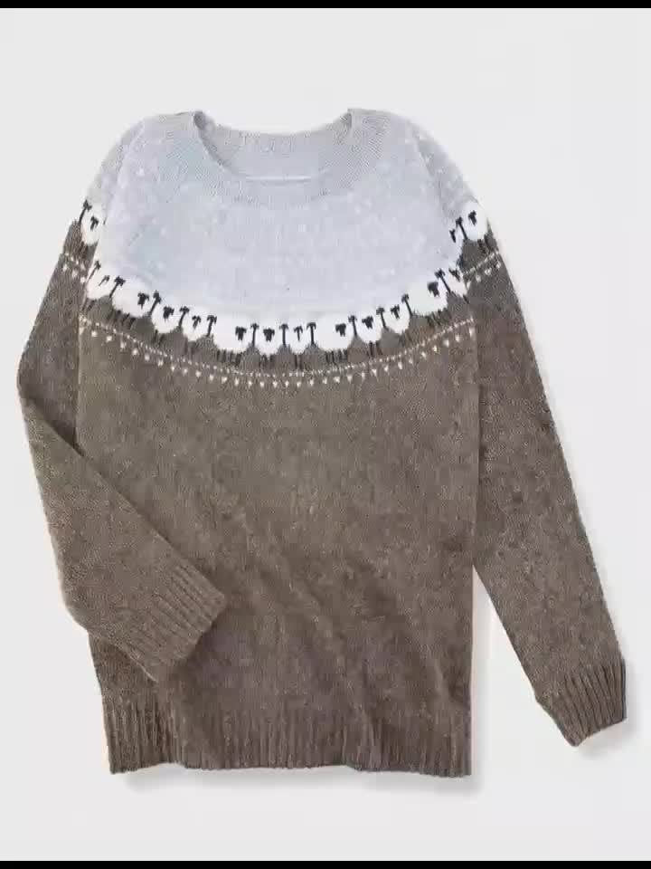 Women's Turtleneck Sweater with Wool and Knit | For Winter | Size S-5XL | Grey