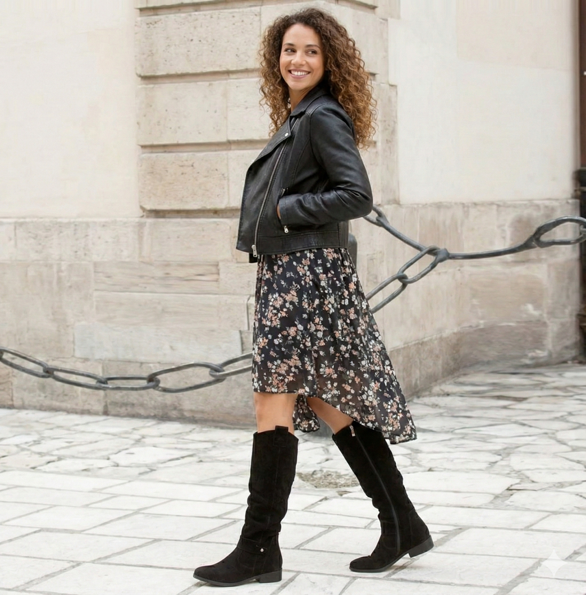 Women's Block Heel Knee High Boots with a Gathered Shaft | Pull On Entry, Almond Toe | Sizes 3-12, 3 Colors