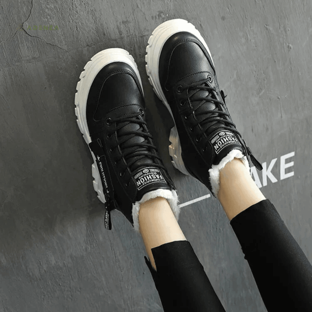 Women's Waterproof Winter Boots | Plush Insulated Lining, Anti-Slip Rubber Sole | US 5-9 | Black, Beige, White
