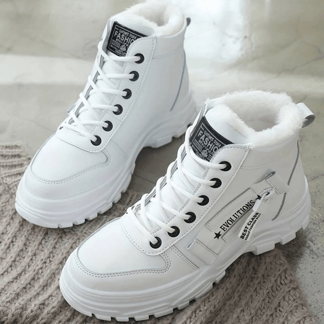 Women's Waterproof Winter Boots | Plush Insulated Lining, Anti-Slip Rubber Sole | US 5-9 | Black, Beige, White
