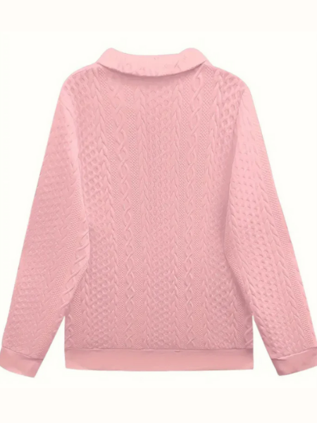 Women's Cable Knit Cardigan with Front Zip | Fitted Shape That Slips Easily Under a Jacket | Size S-2XL, 8 Colors