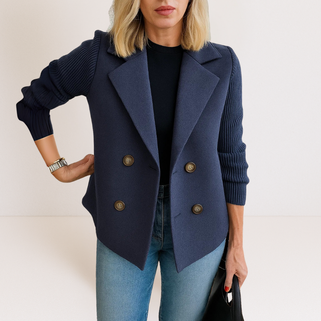 Women's Fitted Lightweight Blazer with Pockets | Slim Silhouette, Breathable Fabric, Machine Washable | Size XS-5XL