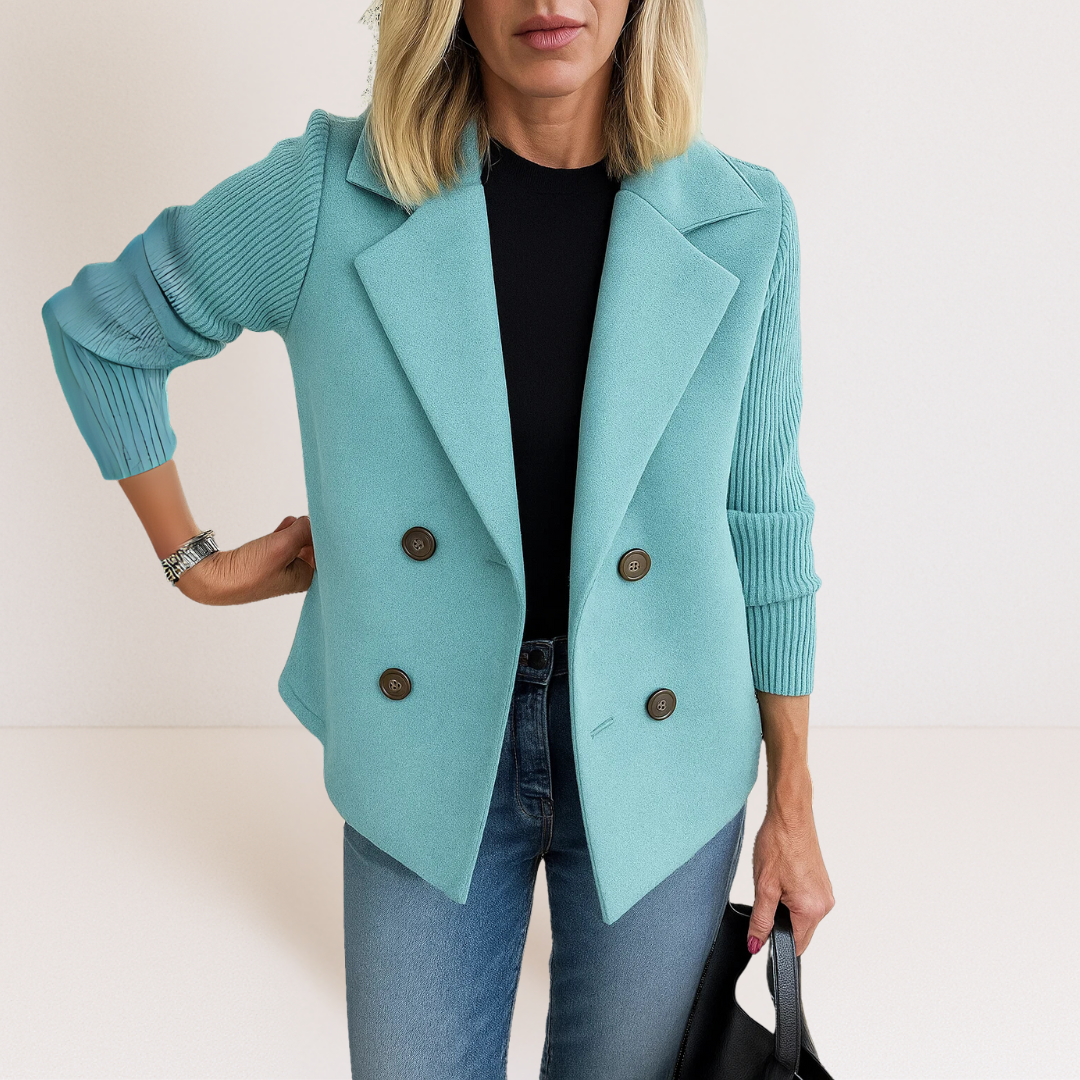 Women's Fitted Lightweight Blazer with Pockets | Slim Silhouette, Breathable Fabric, Machine Washable | Size XS-5XL