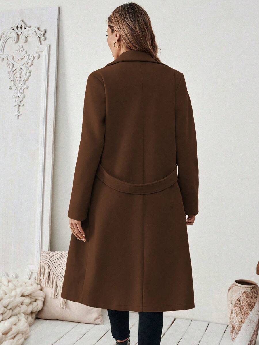 Womens Coat with Knit | For Winter | Size S-XL | Khaki, Brown, Coffee, Grey, Dark Blue