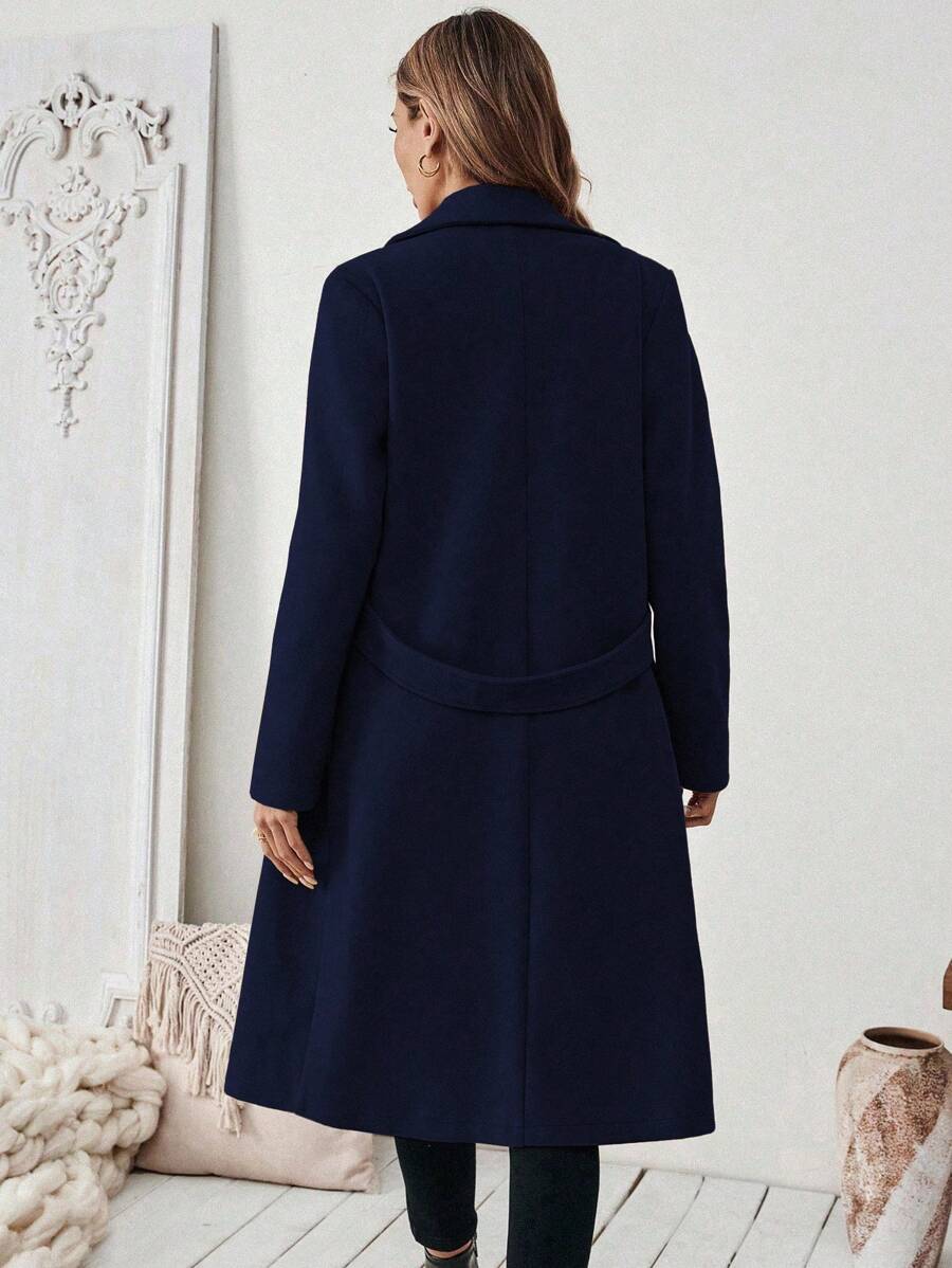 Womens Coat with Knit | For Winter | Size S-XL | Khaki, Brown, Coffee, Grey, Dark Blue