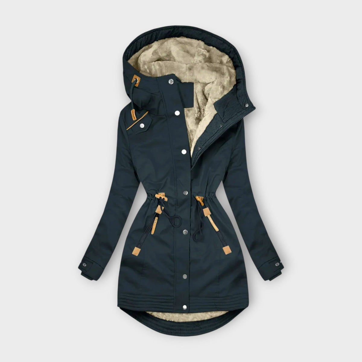 Women's Insulated Winter Coat with Water-Repellent Finish | Regular Fit, Minimal Design, Machine Washable | Size XS-2XL