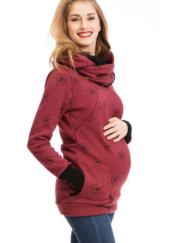 Women's Hoodie | Size S-XL | Grey, Yellow, Burgundy, Grey Polka Dot, Grey Floral Print, Dark Grey and 2 more