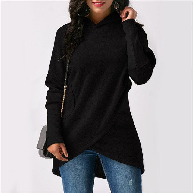 Women's Pullover Hoodie in Soft Warm Fabric | Cozy Hooded Sweatshirt for Cool Days and Everyday Wear | Size S-3XL