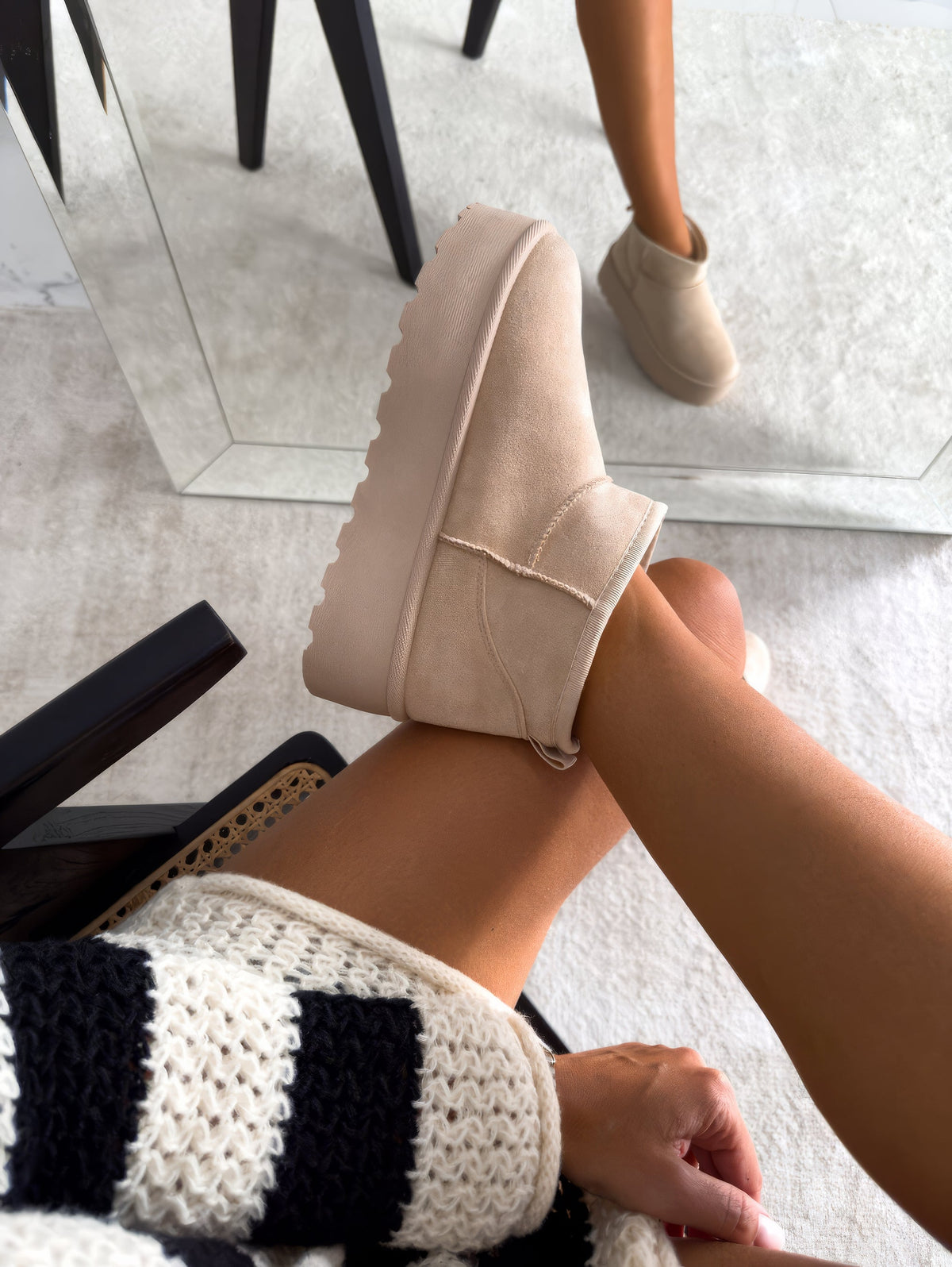 Women's Winter Boots Lined with Soft Wool | Pull-On Platform Shaft and Fold-Over Front Flap | Sizes 5.5-9.5, 4 Colors