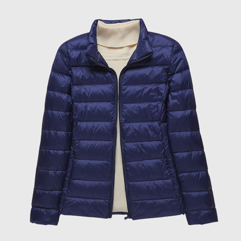 Women's Lightweight Quilted Puffer Jacket, Windproof and Waterproof | Warm Outerwear for Fall and Winter | Size S-3XL