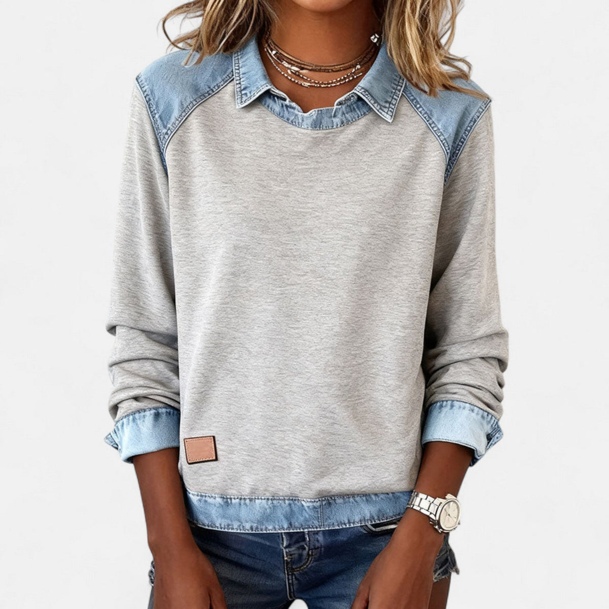 Women's Long Sleeve Tops with a Clean, Minimal Line | Lightweight Breathable Everyday Layer | Size S-3XL, 6 Colors