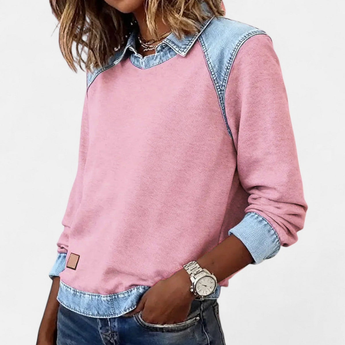Women's Long Sleeve Tops with a Clean, Minimal Line | Lightweight Breathable Everyday Layer | Size S-3XL, 6 Colors