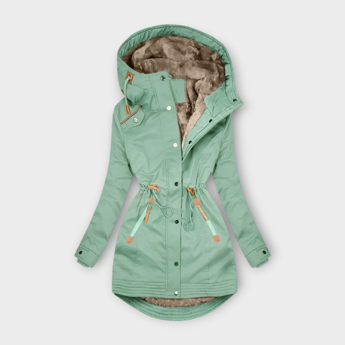 Women's Insulated Winter Coat with Water-Repellent Finish | Regular Fit, Minimal Design, Machine Washable | Size XS-2XL