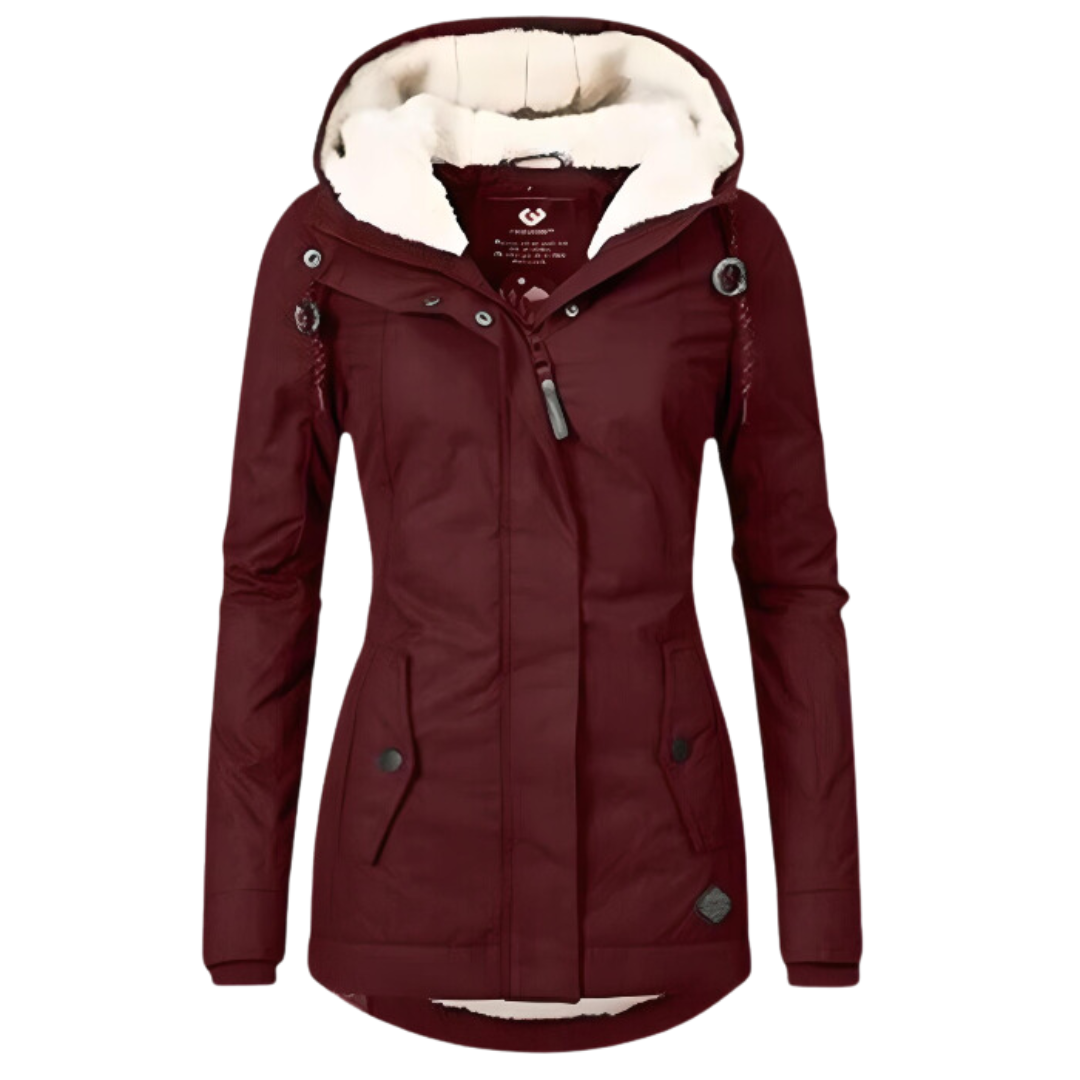 Womens Parka with Water Repellent and Hood | Thermal Lining | For Winter | Size S-3XL