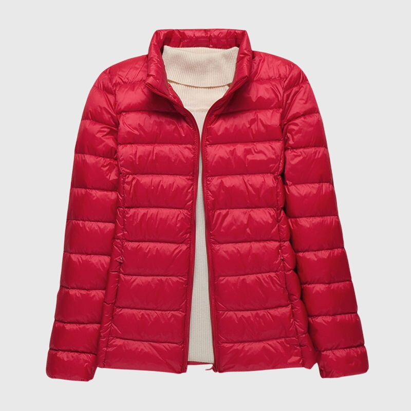 Women's Lightweight Quilted Puffer Jacket, Windproof and Waterproof | Warm Outerwear for Fall and Winter | Size S-3XL