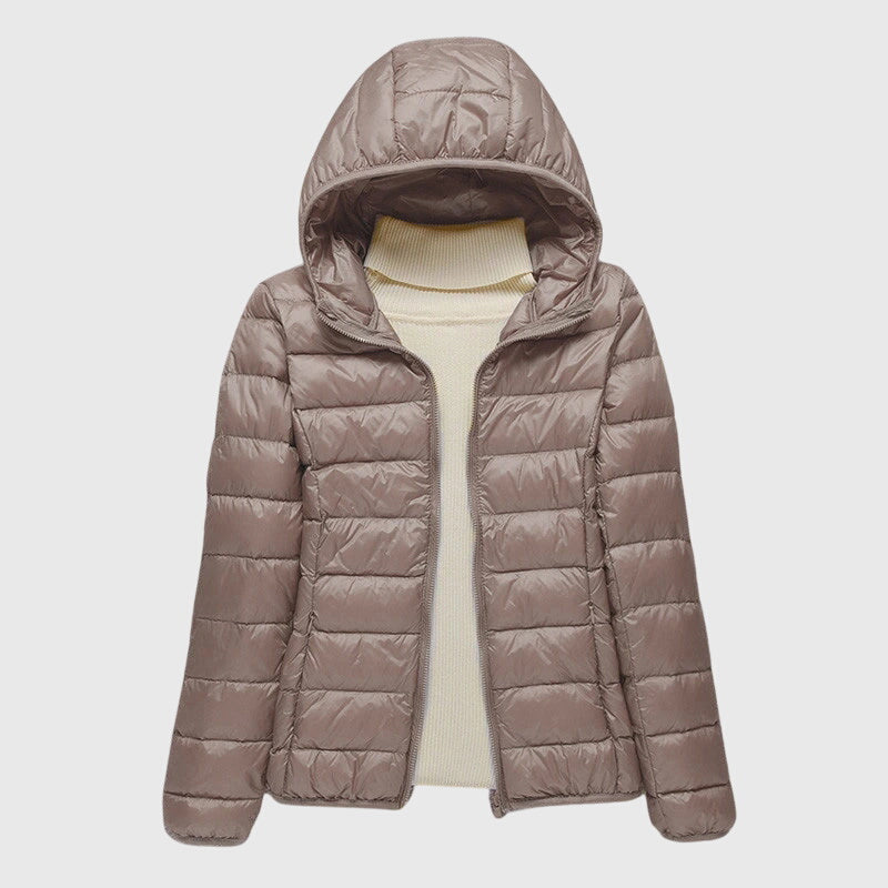 Women's Lightweight Quilted Puffer Jacket, Windproof and Waterproof | Warm Outerwear for Fall and Winter | Size S-3XL