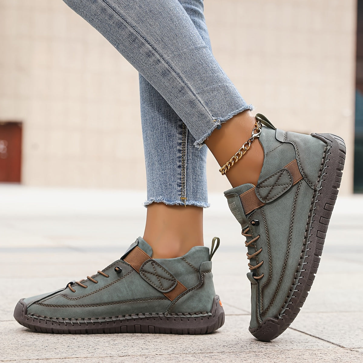 Women's Adjustable Strap Sneakers | Easy On and Off, Cushioned Sole with a Breathable Upper | Size 6-10.5, 7 Colors
