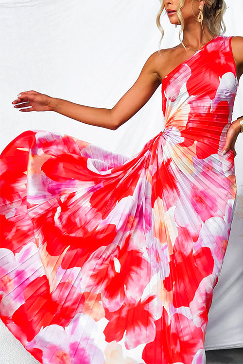 A-Line Summer Maxi Dress with Sleeveless Design