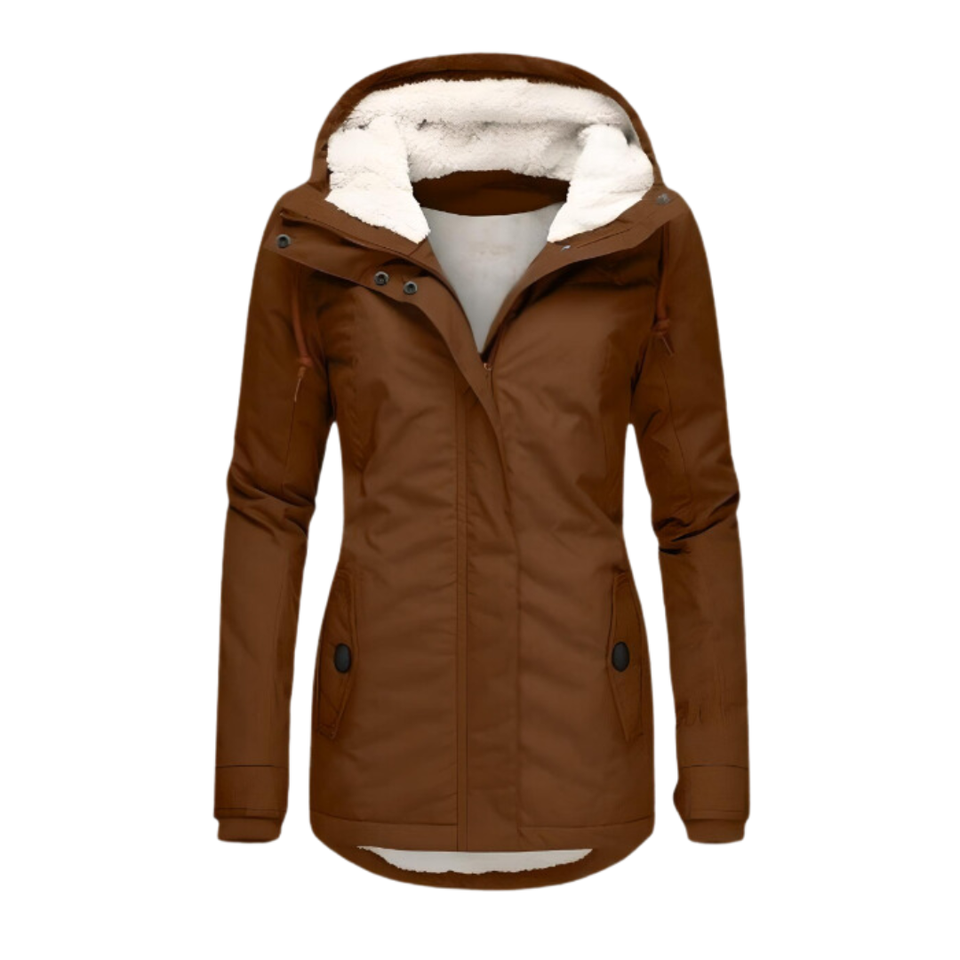 Womens Parka with Water Repellent and Hood | Thermal Lining | For Winter | Size S-3XL
