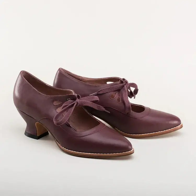 Women's Vintage Style Pumps with Ankle Strap | Mid Heel Shoes with a Cushioned Footbed | Size 5.5-9.5, 5 Colors
