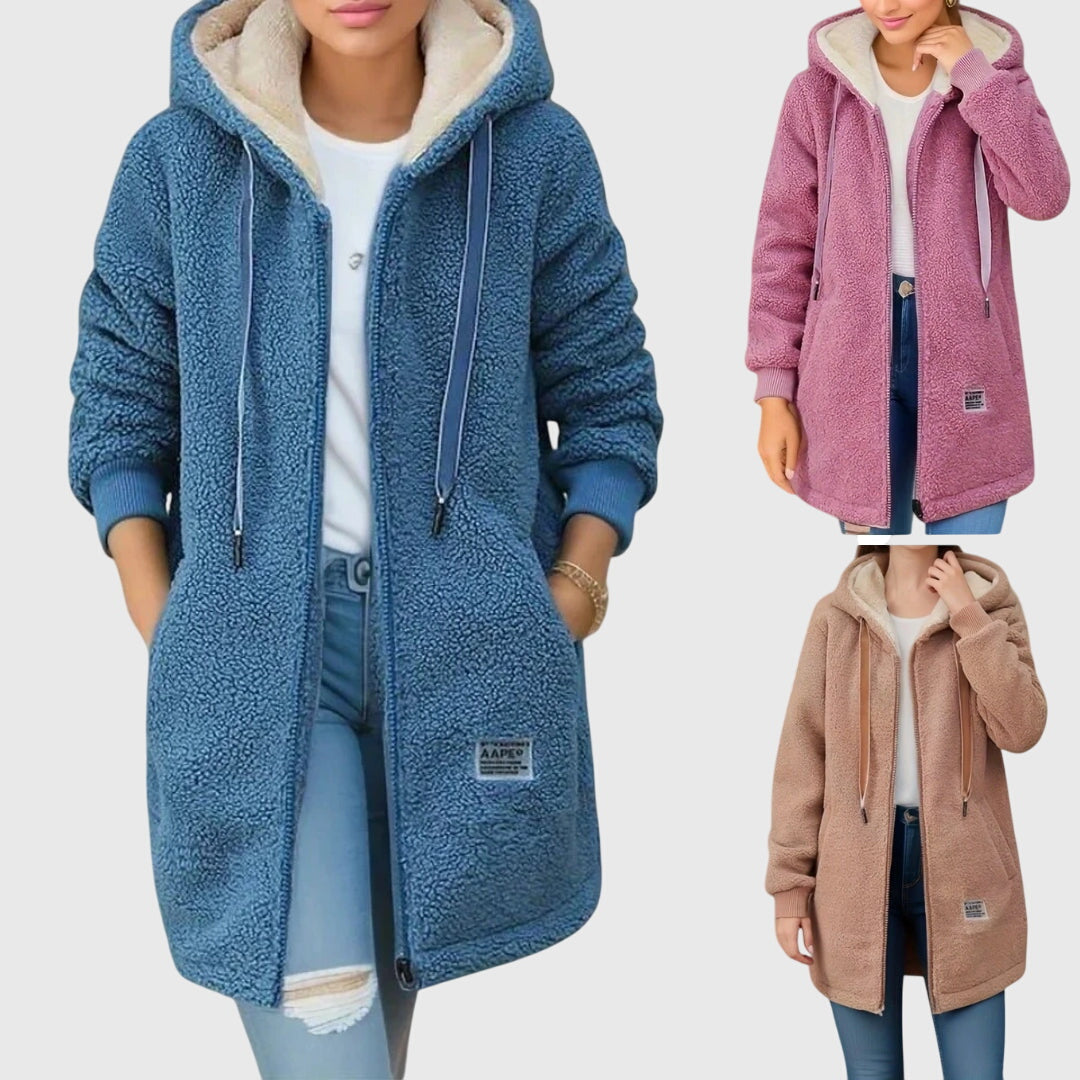 Women's Hooded Jacket in Breathable Fabric | Soft Warm Transitional Outerwear for Chilly Days | Size M-3XL