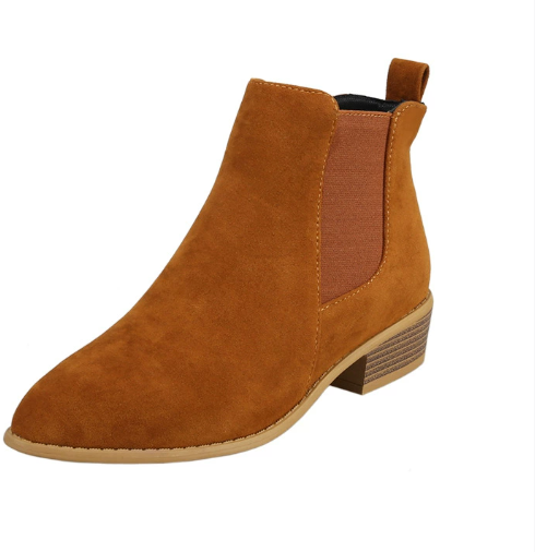 Women's Ankle Boots with Suede and Zip Closure | Size 5-12 | Black, Beige, Chocolate, Coffee