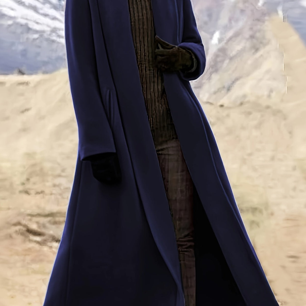 Long Womens Coat with Knit and Longline Cut | For Winter | Size 2XL-XL