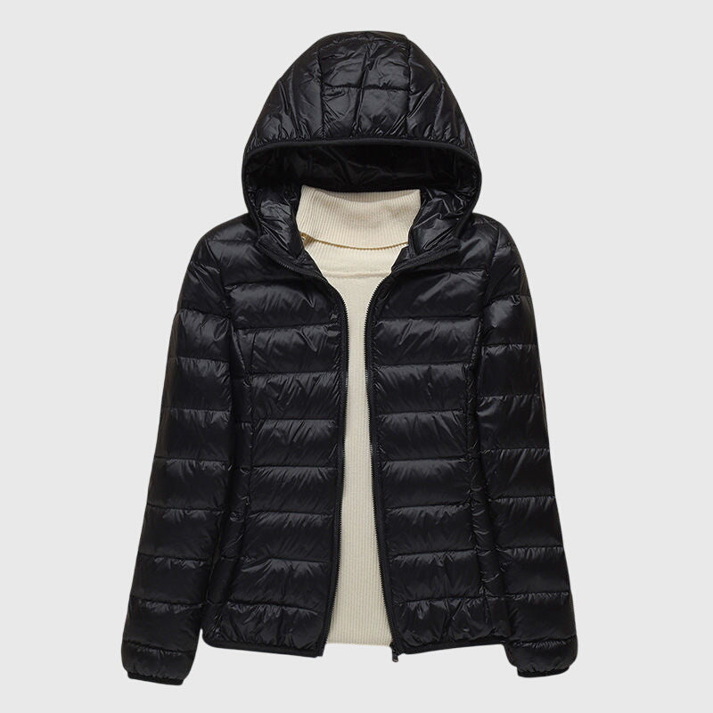 Women's Lightweight Quilted Puffer Jacket, Windproof and Waterproof | Warm Outerwear for Fall and Winter | Size S-3XL