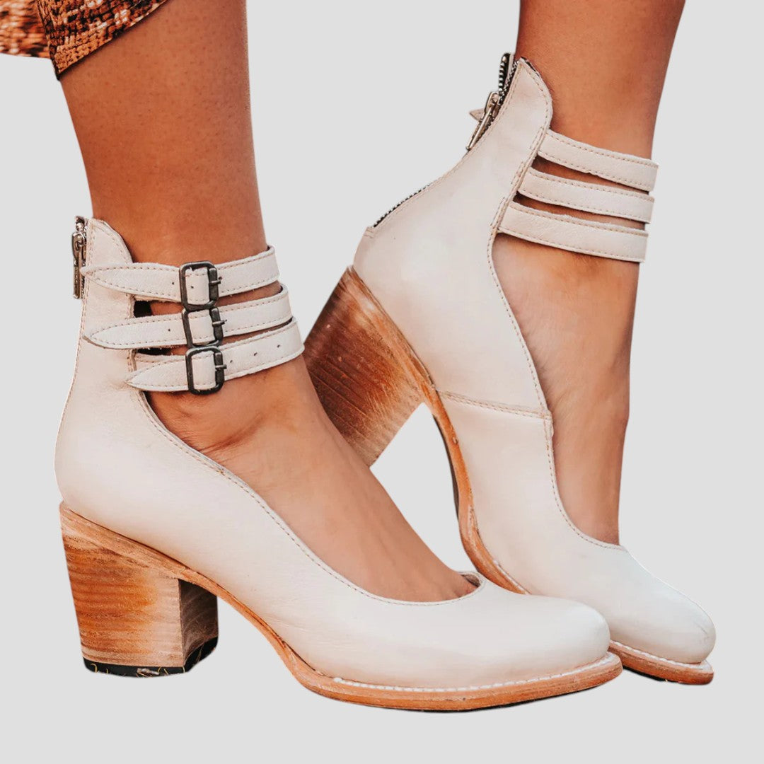 Women's Mid Calf Boots with Support Sole | Comfortable Booties in a Slim, Tapered Line | Size 5-10.5