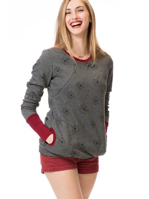 Women's Hoodie | Size S-XL | Grey, Yellow, Burgundy, Grey Polka Dot, Grey Floral Print, Dark Grey and 2 more