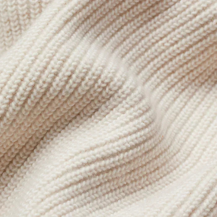 Women's Brown Cardigan with Knit and Zip Closure | Pockets, Cuffs | Size S-3XL | Cream, Brown